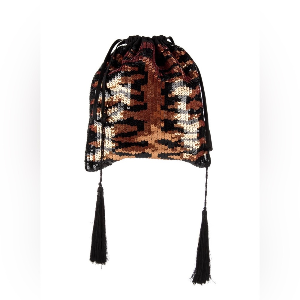 THE ATTICO Sequined Clutch